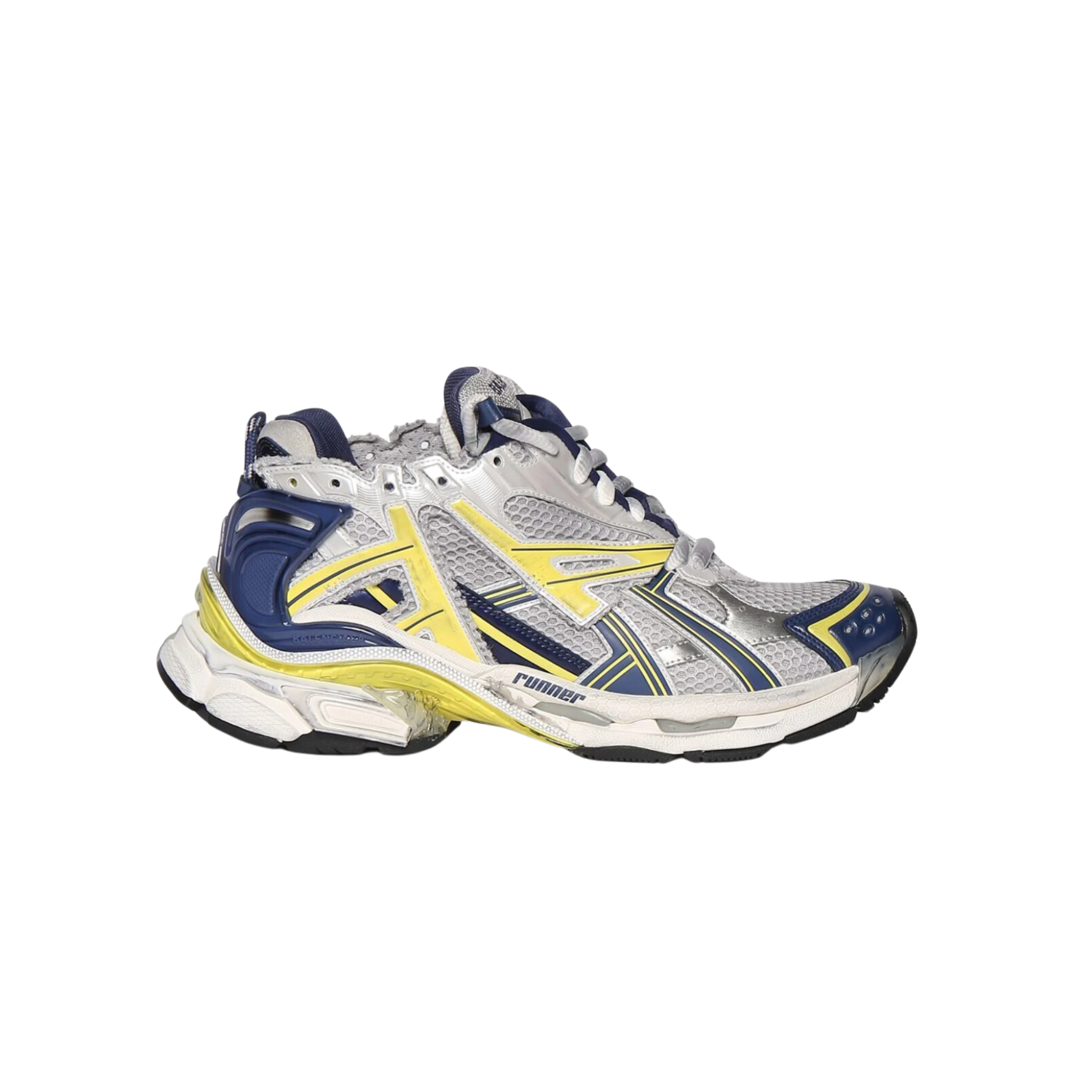 Balenciaga Runner White Blue Yellow Gray Black – N-Hype Balenciaga Runner White Blue Yellow Gray Black – N-Hype