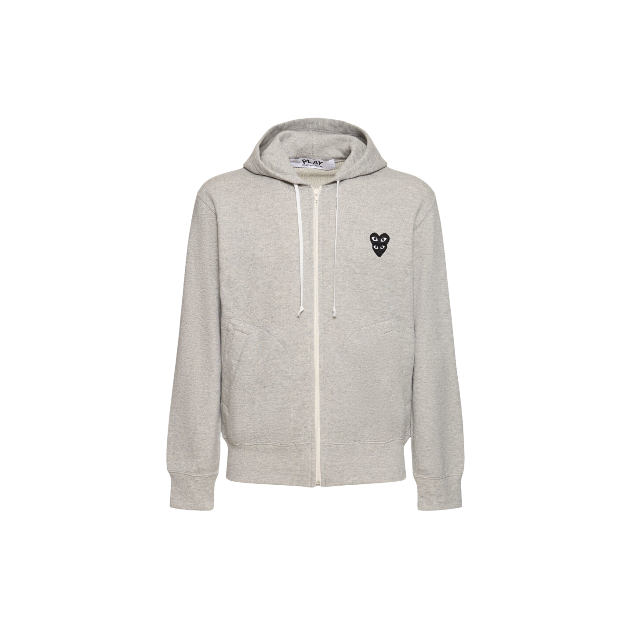 PLAY COMME des GARÇONS グレー スウェット CommedesGarconsPlayCottonZippe