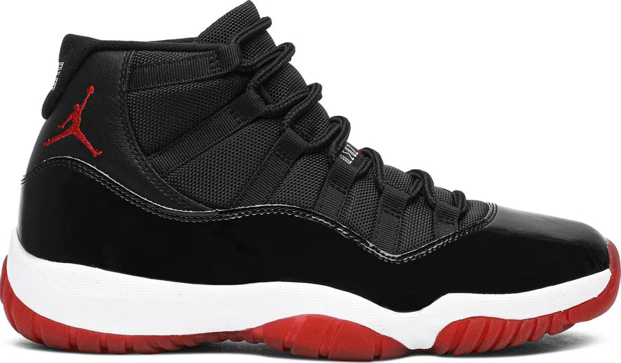 Jordan 11 black n red hotsell