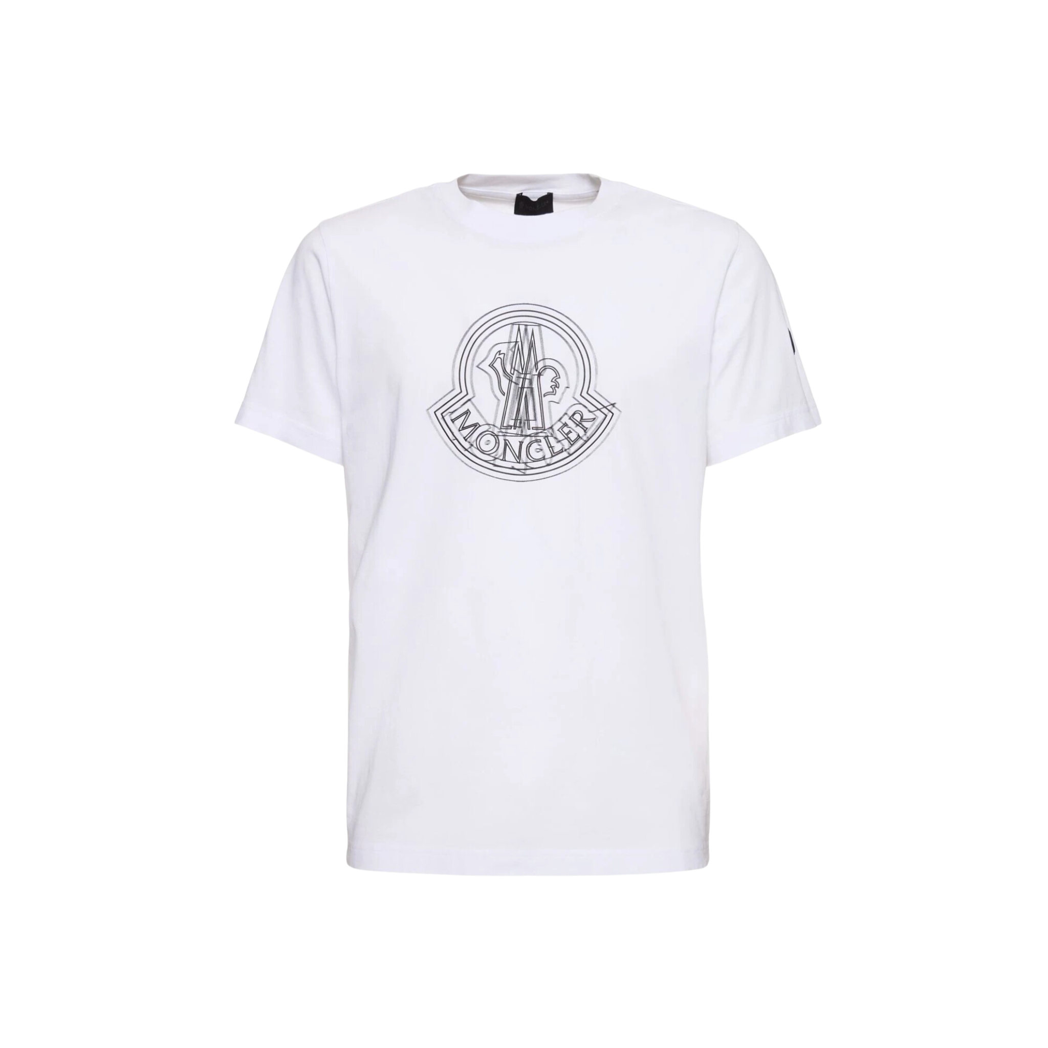 Moncler Main Logo Cotton T shirt White N Hype