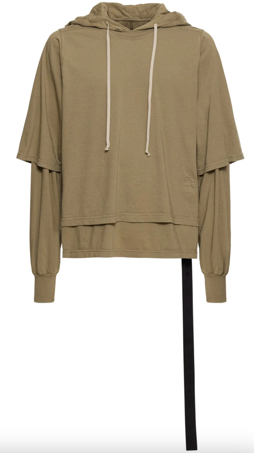 Rick Owens DRKSHDW Hustler Long Sleeve T-shirt Hoodie – N-Hype