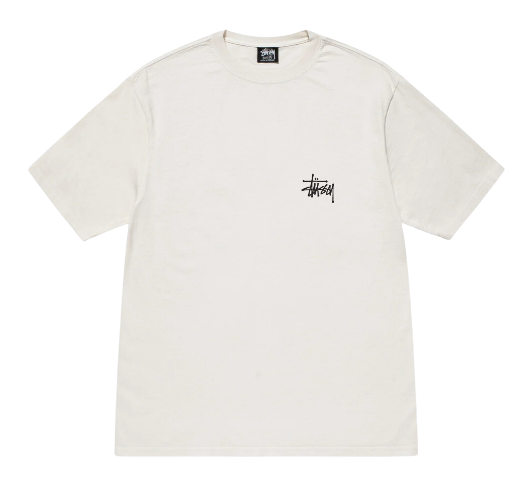 STÜSSY BASIC STÜSSY TEE PIGMENT DYED White – N-Hype STÜSSY BASIC STÜSSY TEE PIGMENT DYED White – N-Hype