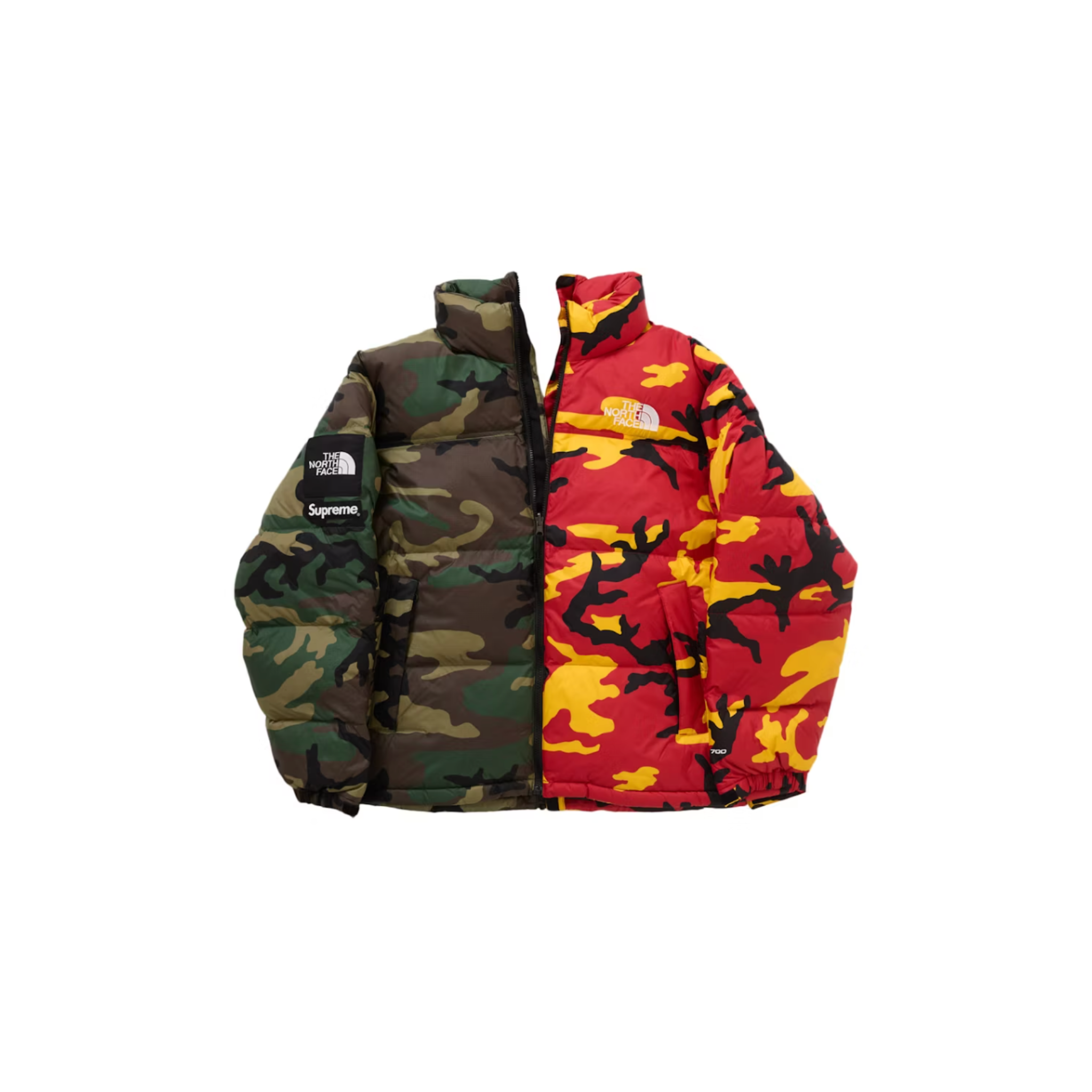 Supreme The North Face Split Nuptse Jacket Camo N Hype