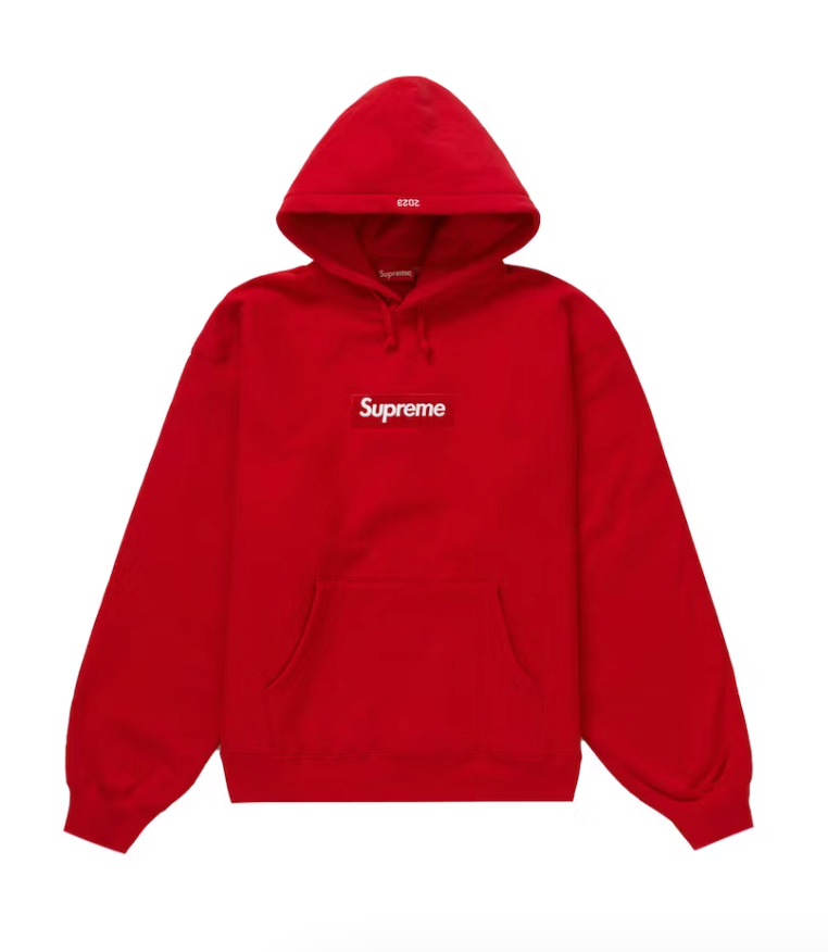 Supreme Box Logo Hooded Sweatshirt (FW23) Red