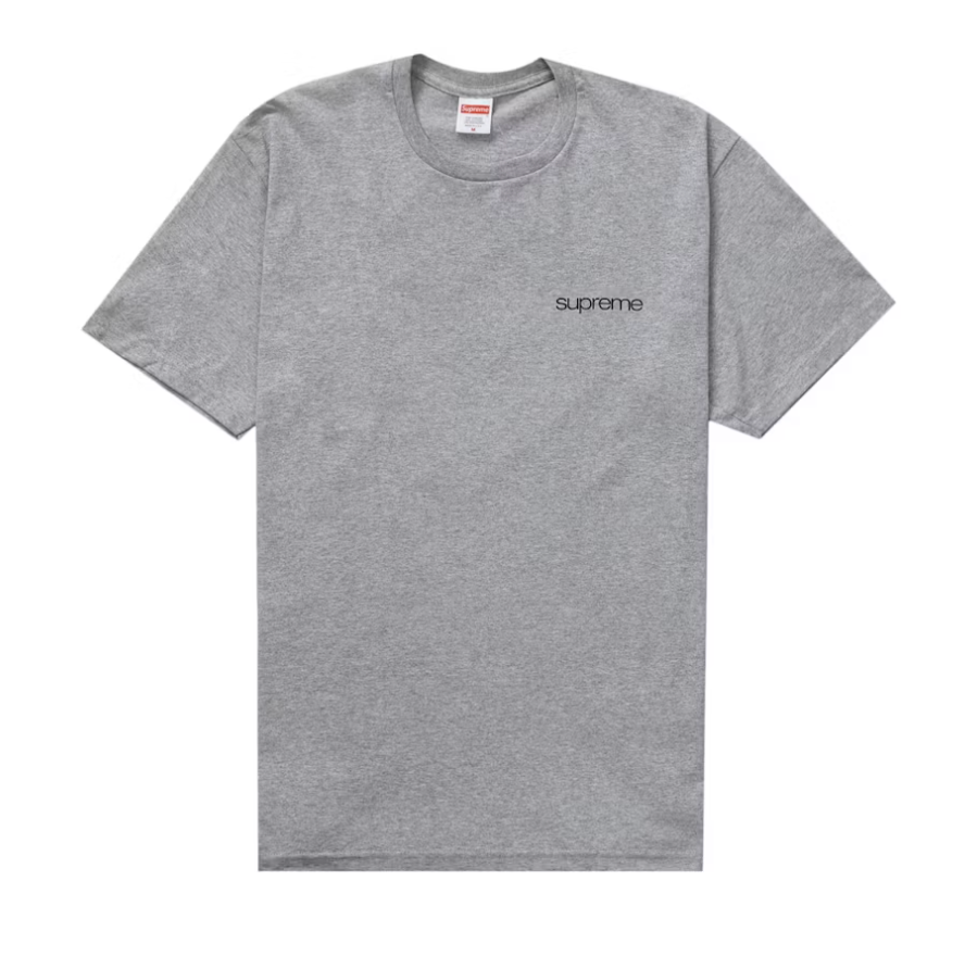 Supreme NYC Tee Heather Gray N Hype