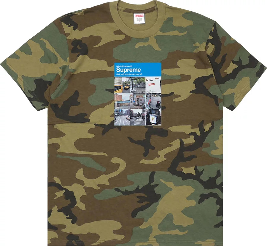 Supreme Verify Tee Woodland Camo N Hype