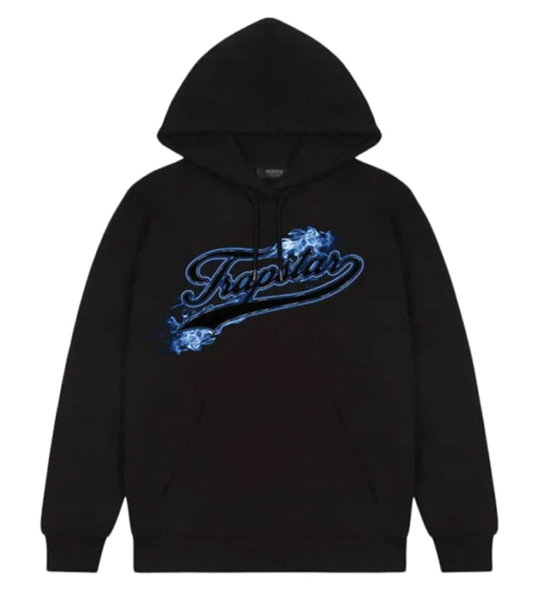 Trapstar Hot Rod Hoodie Black Blue