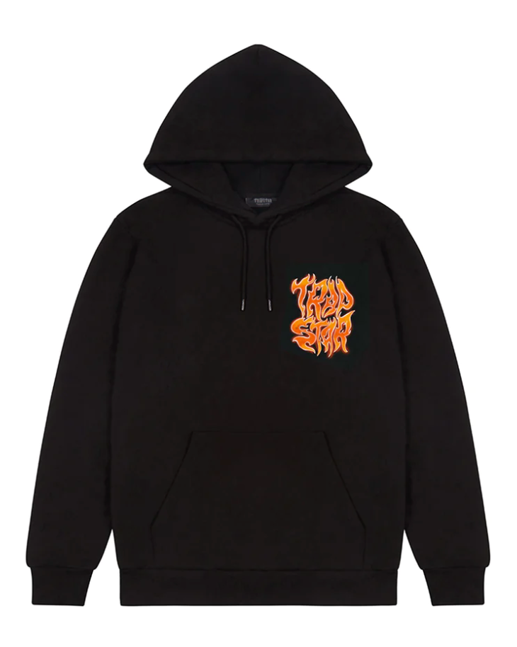 Trapstar On Smoke 2.1 Hoodie Black Orange N Hype