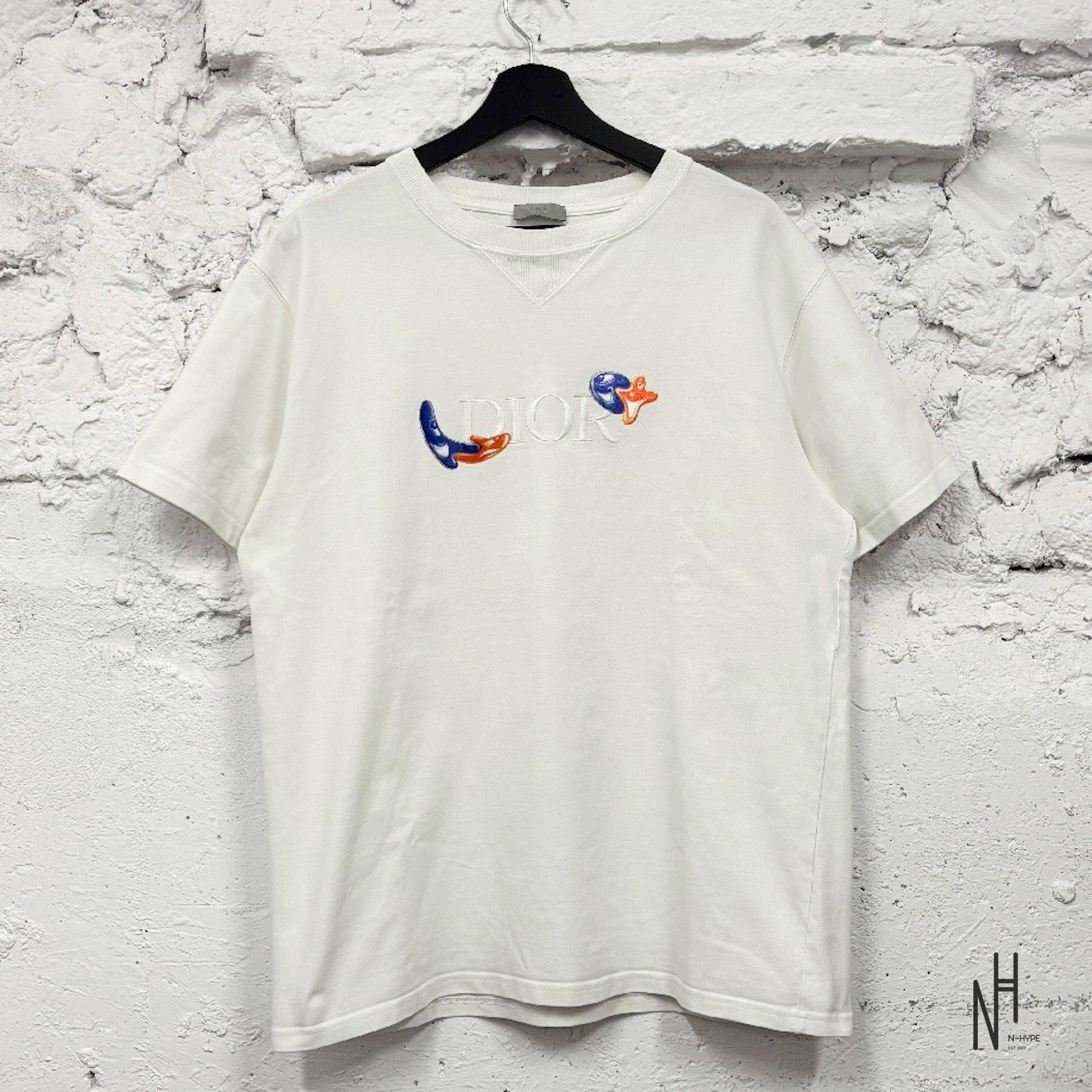 Dior x Kenny Scharf T-Shirt White – Artistic Dior T-Shirt | N-Hype