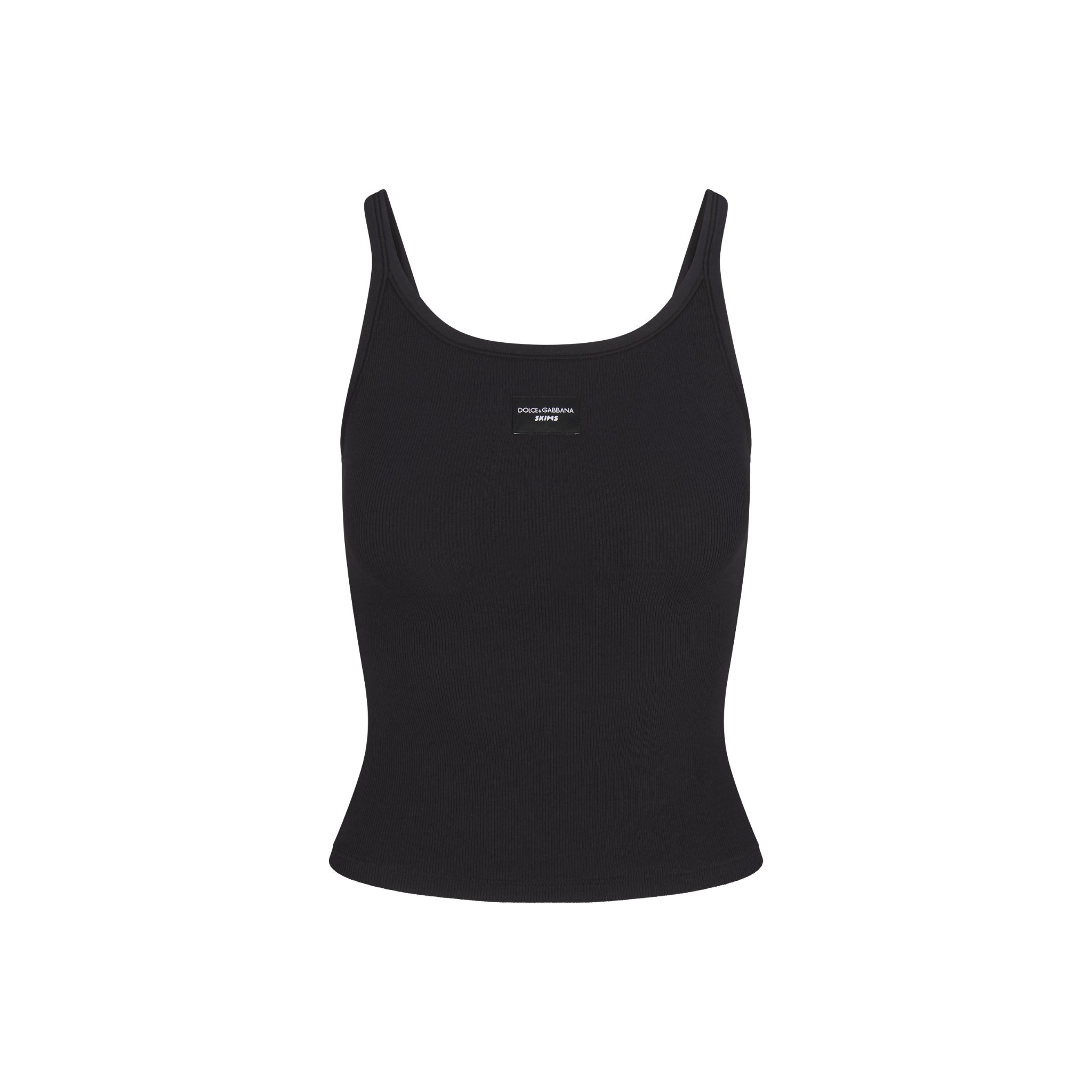 Dolce & Gabbana X SKIMS Cotton Rib Scoop Tank | N-Hype Dolce & Gabbana X SKIMS Cotton Rib Scoop Tank | N-Hype