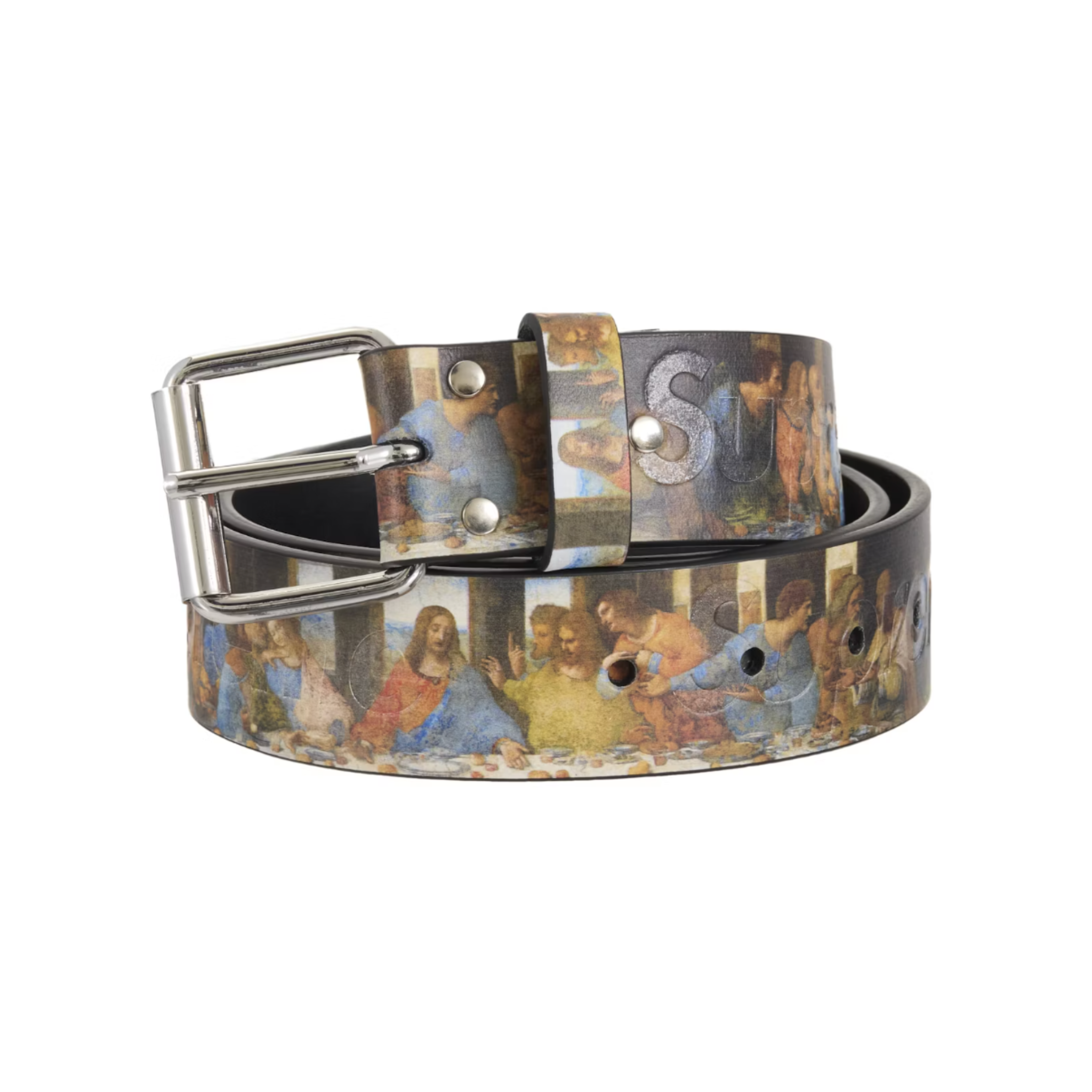 Supreme Last Supper Leather Belt Multicolor – Unique Leather Belt Supreme Last Supper Leather Belt Multicolor – Unique Leather Belt