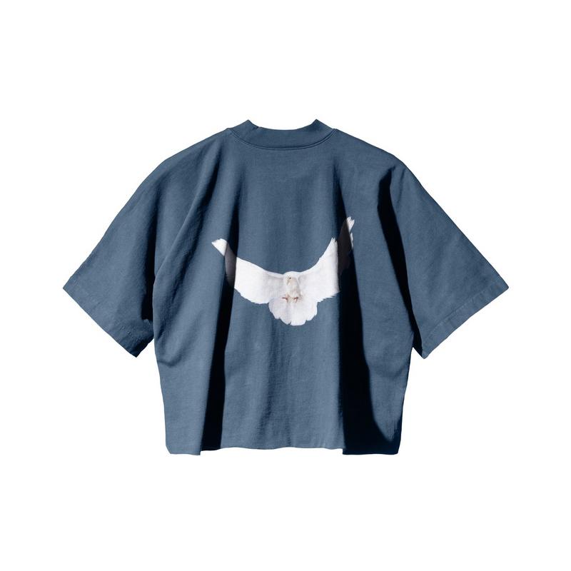 トップス YEEZY GAP Dove No Seam Tee Dark Blue Yeezy Gap Dove No Seam Tee Dark Blue – Minimalist Yeezy Tee | N-Hype