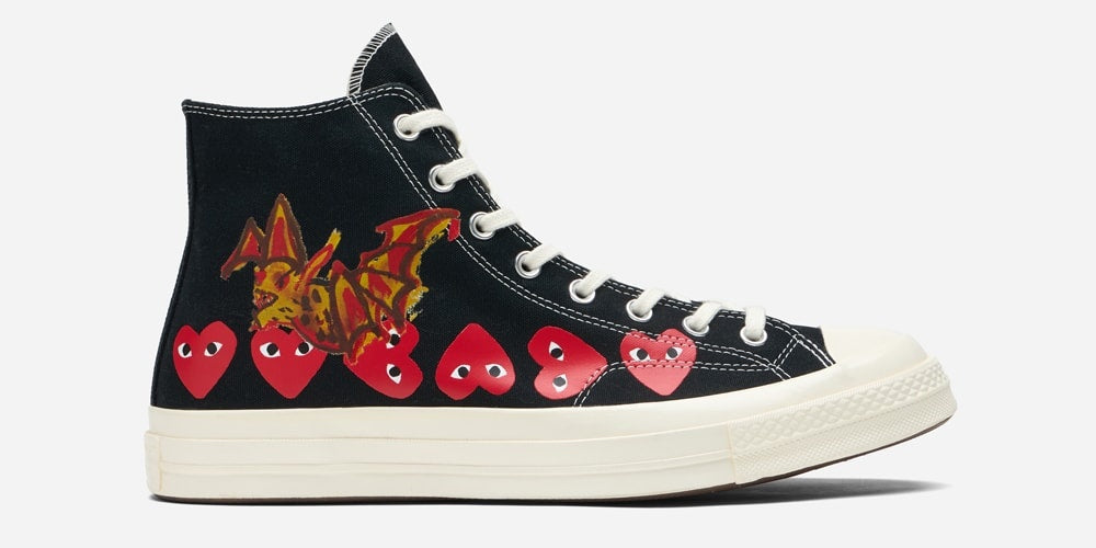 Future i Robert Nava w Reworku COMME des GARÇONS PLAY x Converse Chuck Taylor