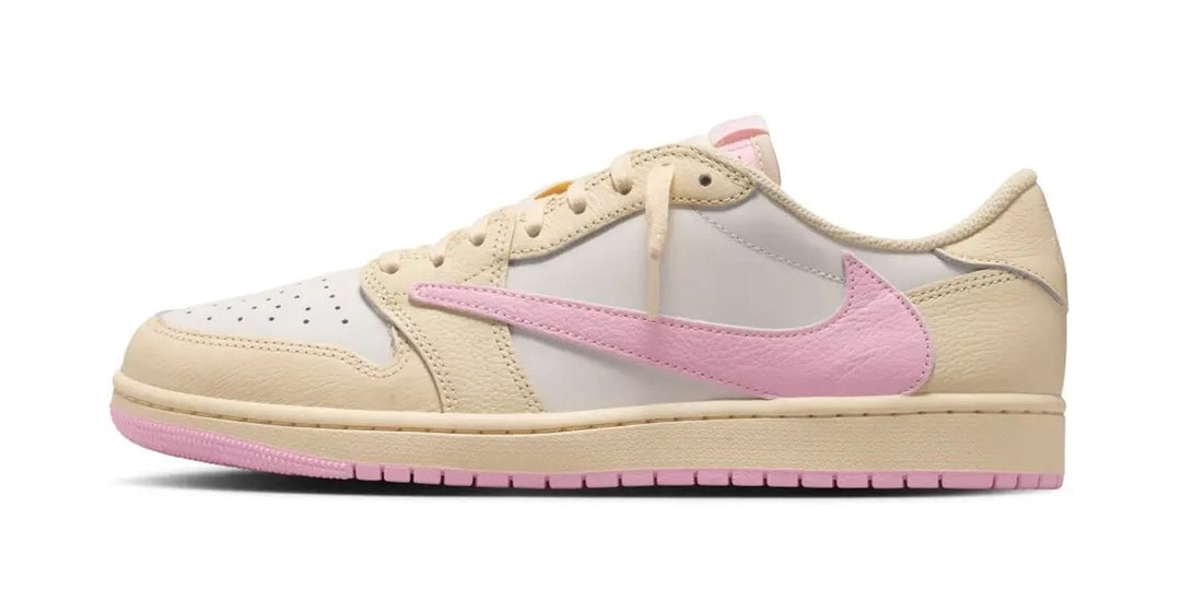 Travis Scott x Air Jordan 1 Low OG SP "Sail/Shy Pink" – Nowa Kolekcja Sneakersów na Lato 2023