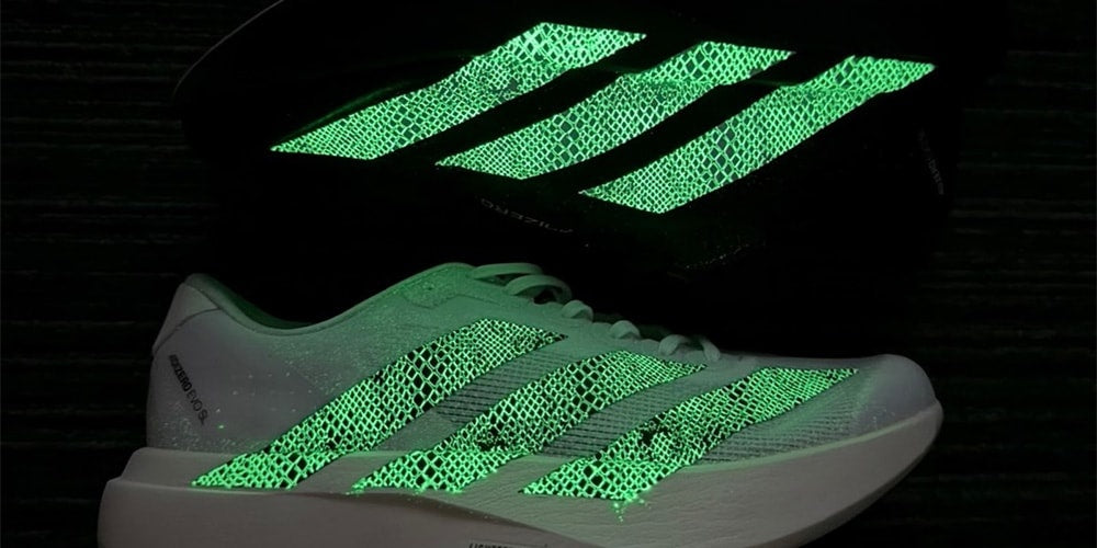 Nowość od Atmos i Adidas: Sneakersy Adizero Evo SL z Efektem Świecenia w Ciemności