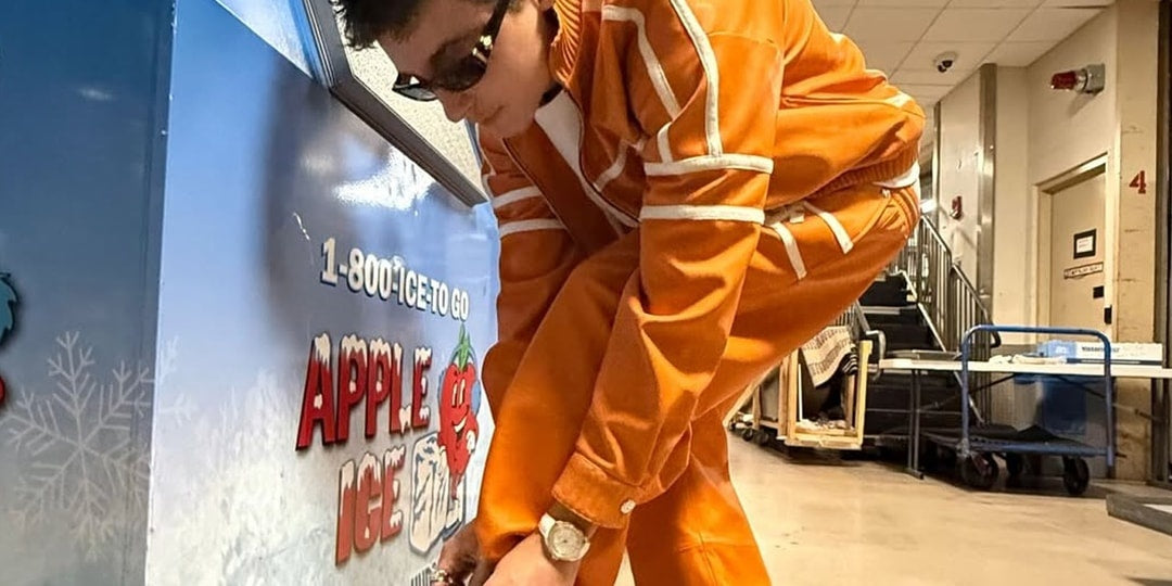 Timothée Chalamet w Nowym Stylu: Powrót w Pomarańczowym Dresie od Chrome Hearts
