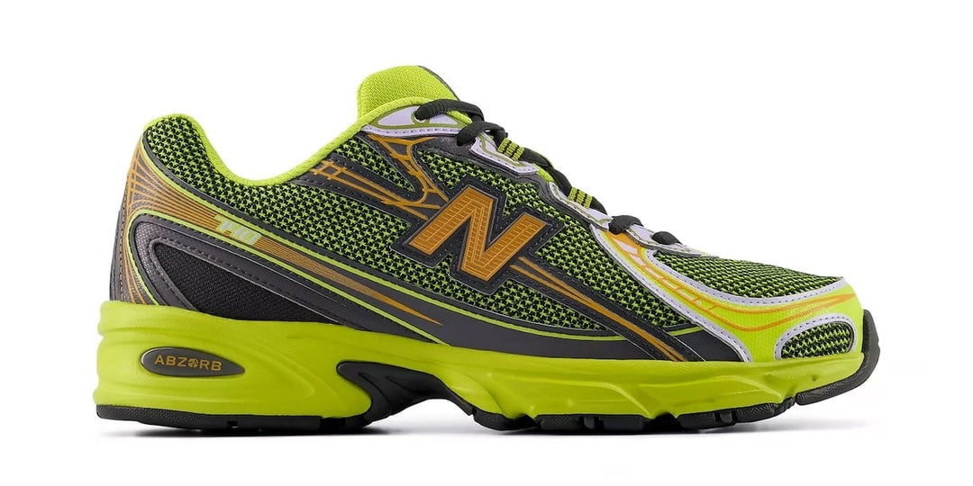 Nowy Kolorystyka New Balance 740 w Intensywnych Barwach "Zielona/Pomarańczowa"