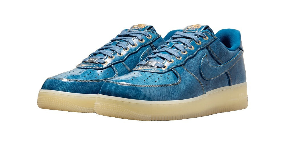 Nowe Sneakersy Nike Air Force 1 Low "Patent Denim": Luksusowy Połysk i Denim w Jednym