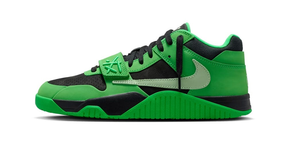 Nowe Sneakersy Travis Scott x Jordan CJ1 T-Rexx “Green Spark” – Oficjalna Data Wydania