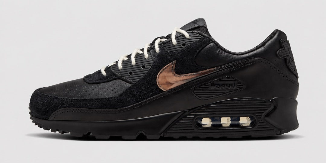 Wagyu x Nike Air Max 90 – czarna odsłona kultowego modelu z charakterystycznym brandingiem