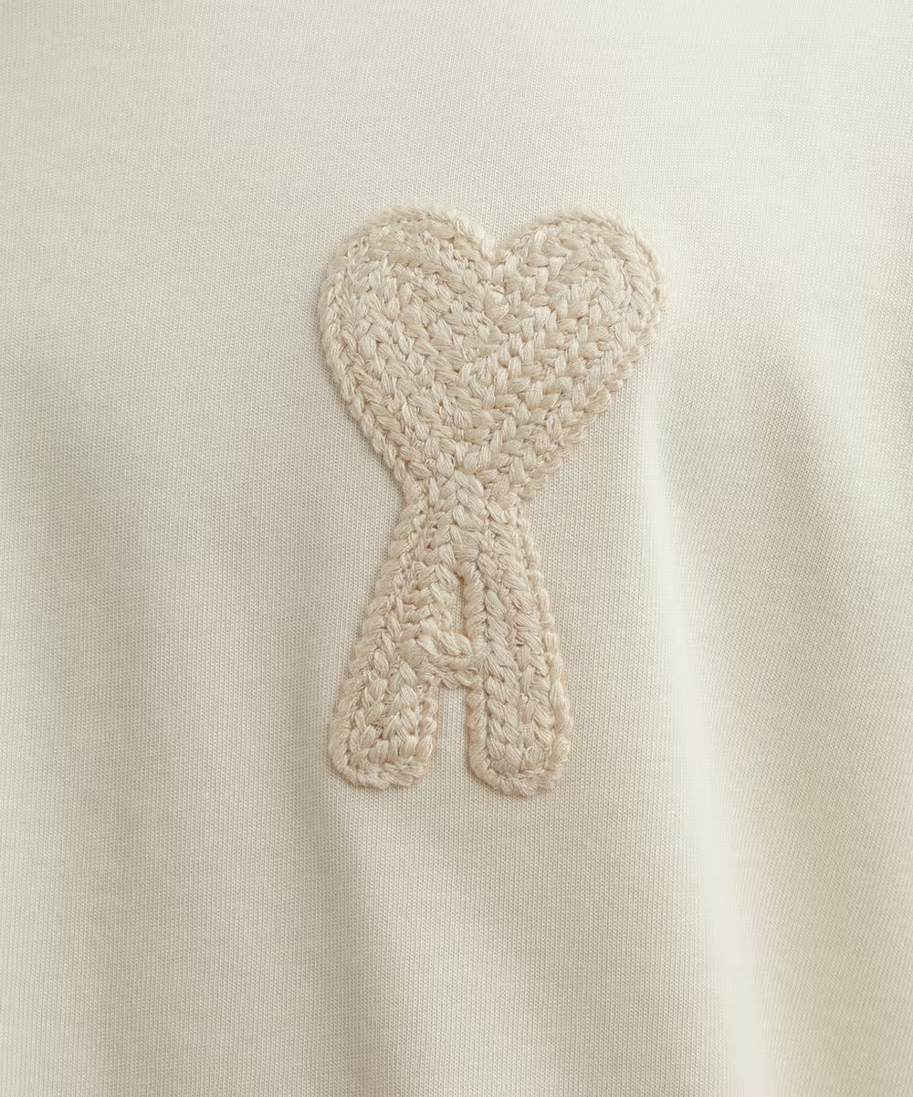 Ami de Coeur Beige Patch Tee Beige