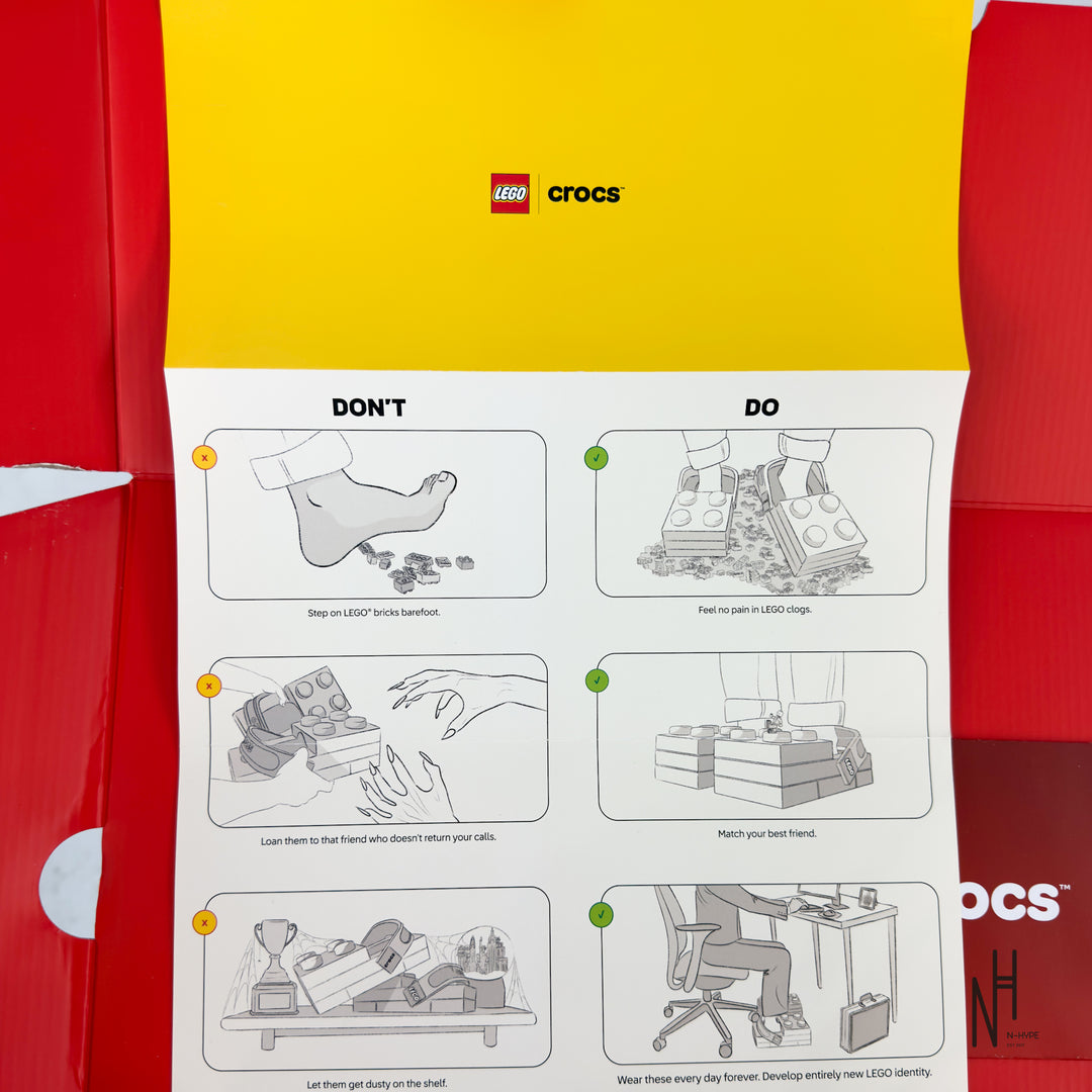 Crocs Brick Clog LEGO Red