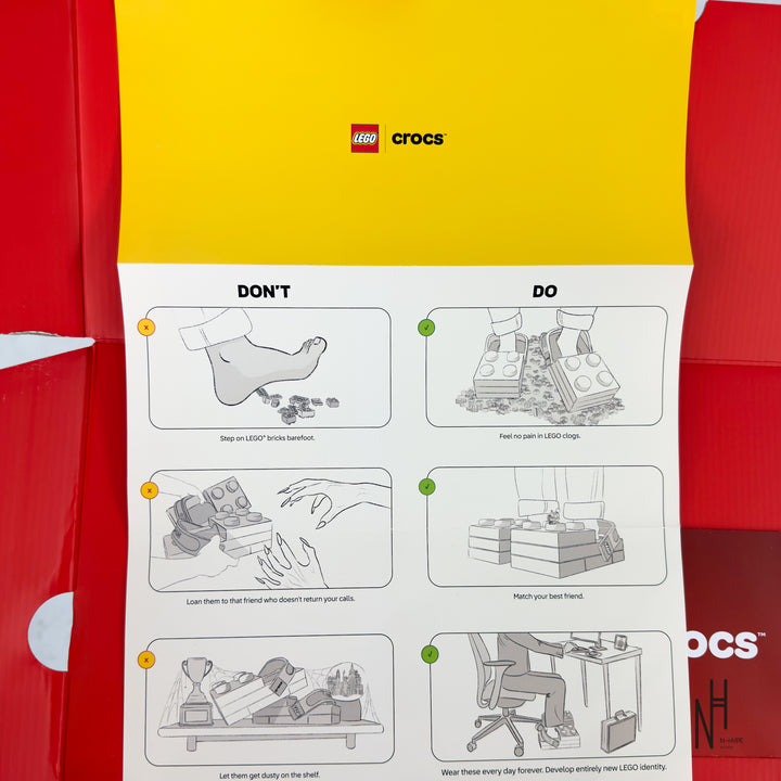 Crocs Brick Clog LEGO Red