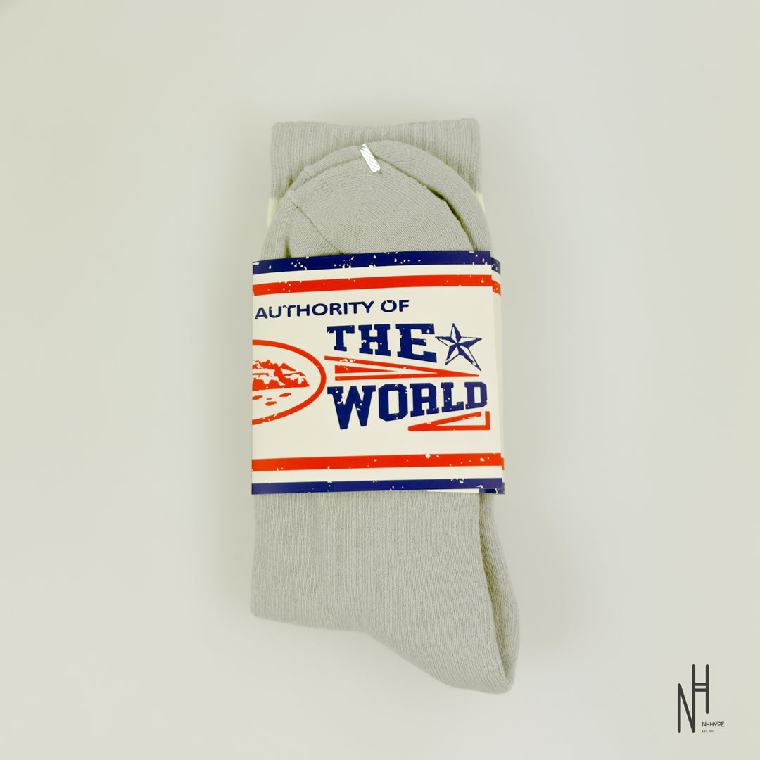 Corteiz Patch Socks Grey / White