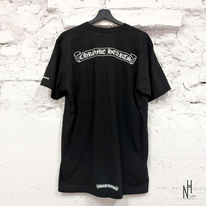 Chrome Hearts Scroll Logo T-shirt Black