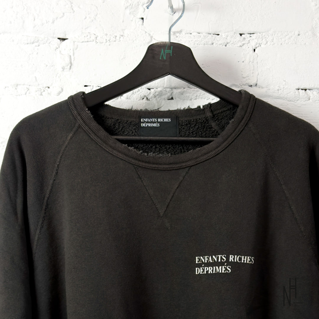 Enfants Riches Déprimés Emmanuelle IV Raglan Crewneck Dirty Black