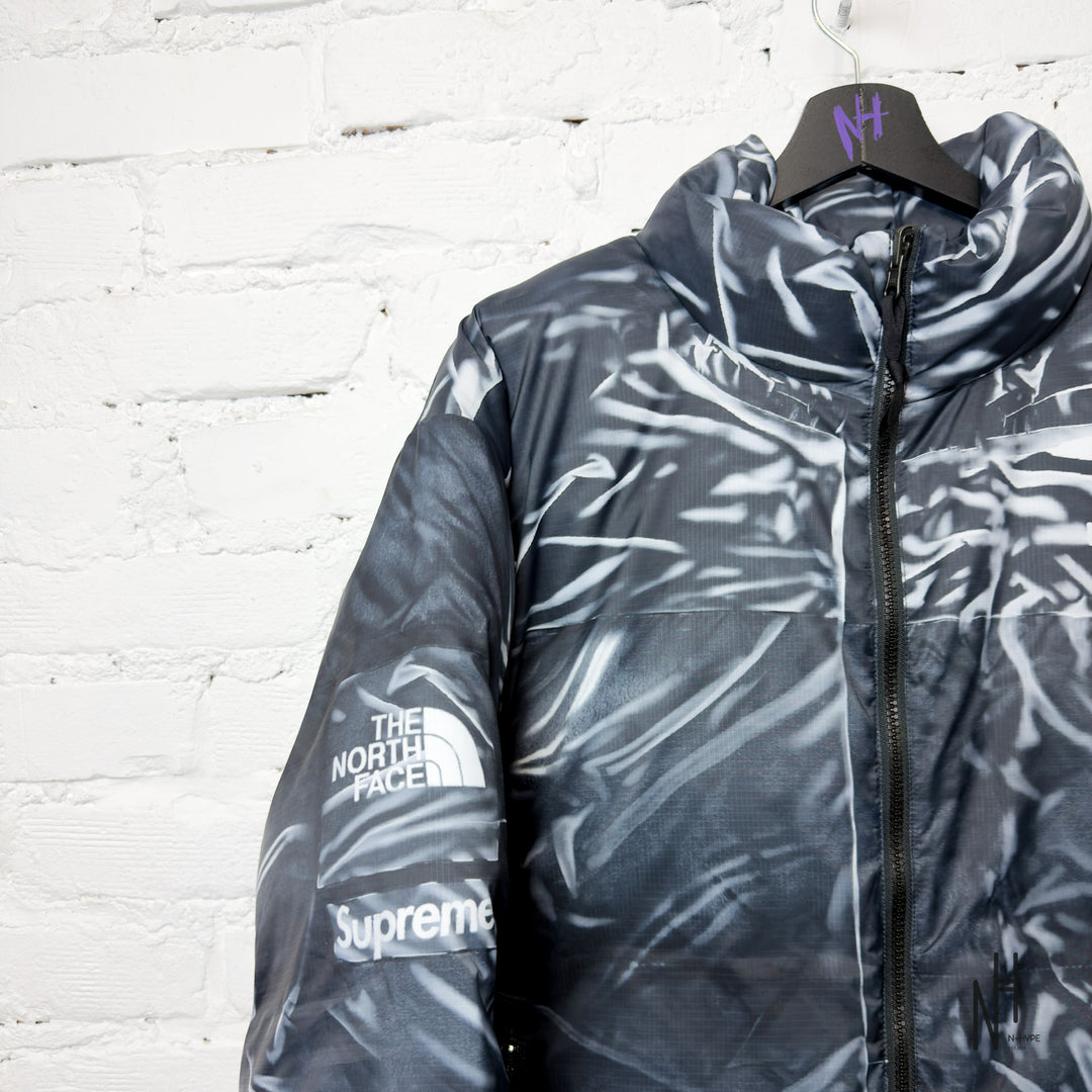 Supreme The North Face Printed Nuptse Trompe L'oeil Jacket Black