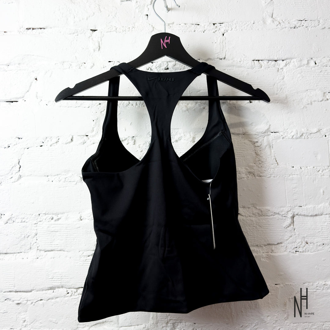 Nike Skims Matte Racer Back Tank Obsidian