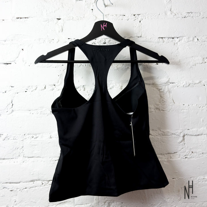 Nike Skims Matte Racer Back Tank Obsidian