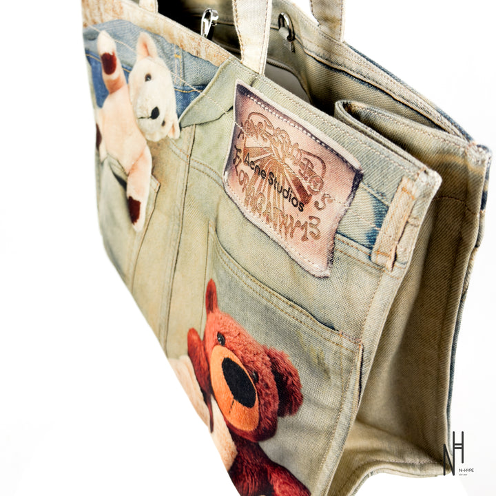 Acne Studios 1981 Trompe-l’œil Teddy Tote Bag