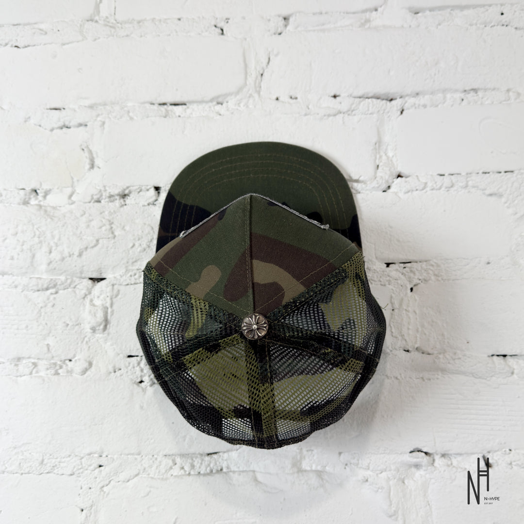 Chrome Hearts CH Hollywood Trucker Hat Double Camo