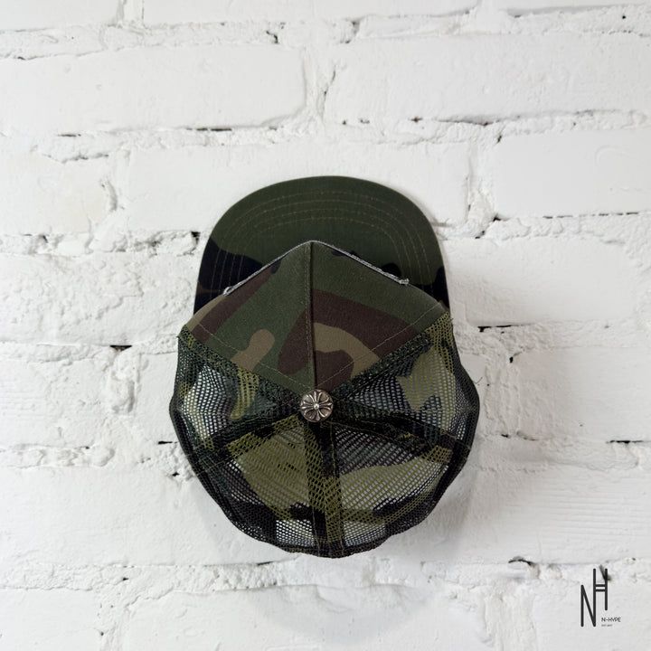 Chrome Hearts CH Hollywood Trucker Hat Double Camo