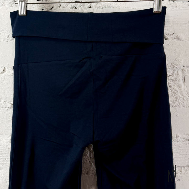 SKIMS Cotton Jersey Foldover Pant Navy