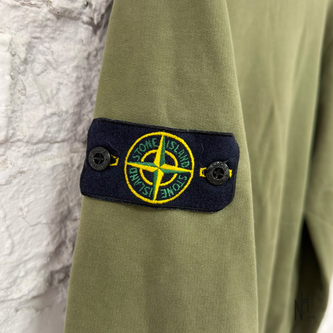 Stone Island Minimalist Crew Neck Sweater Military Green
