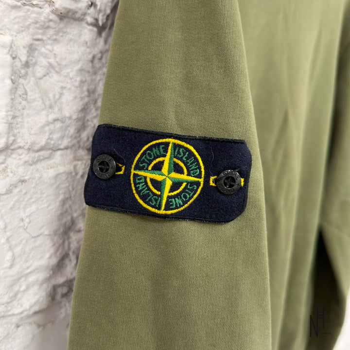 Stone Island Minimalist Crew Neck Sweater Military Green