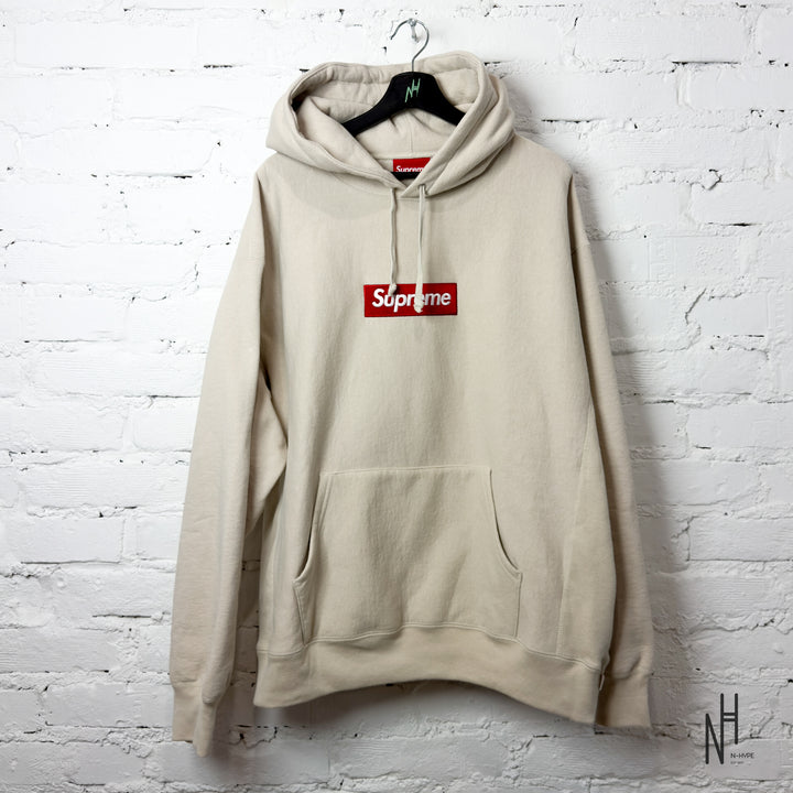 Supreme Box Logo Hooded Sweatshirt (FW24) Stone