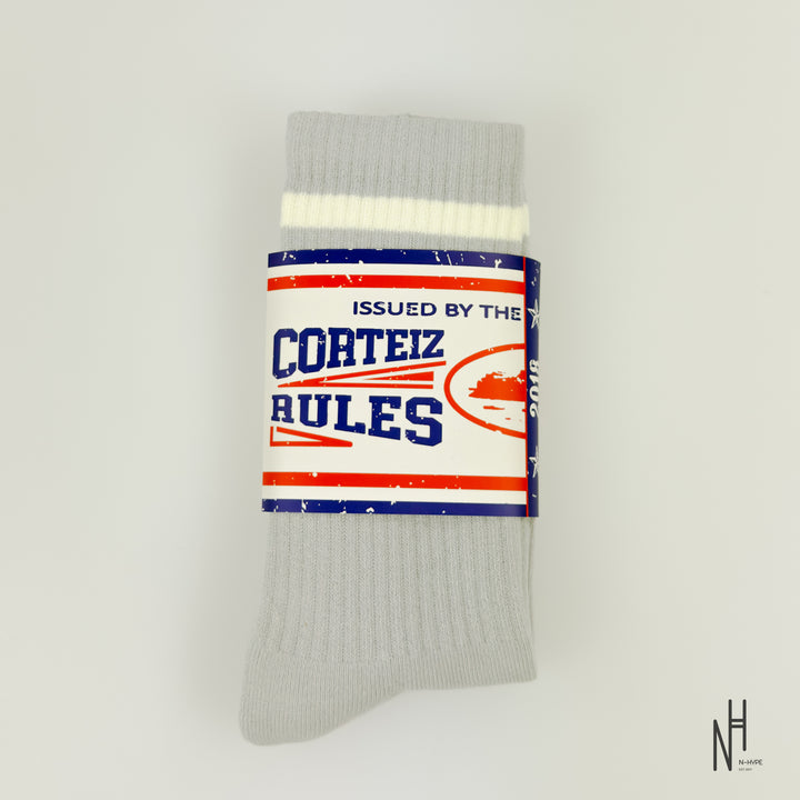 Corteiz Patch Socks Grey / White