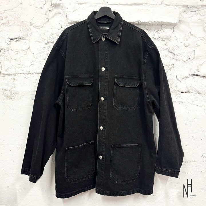 Balenciaga Feel Fine Shirt Jacket Black