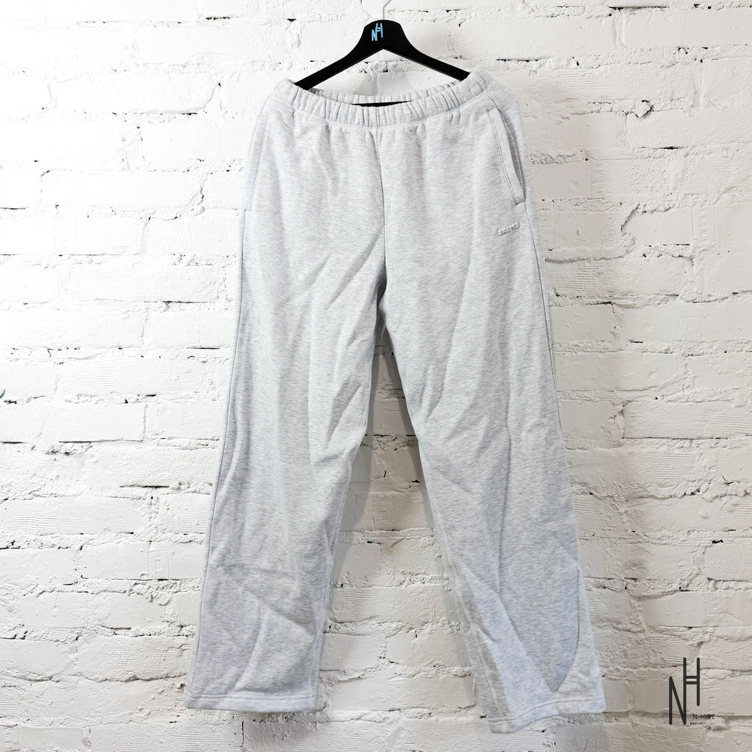 SKIMS Cotton Fleece Classic Straight Leg Pant Light Heather Grey