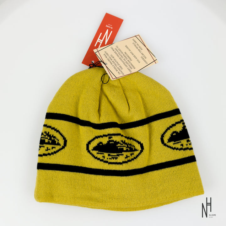 Corteiz Repeat Alcatraz Beanie Yellow/Black