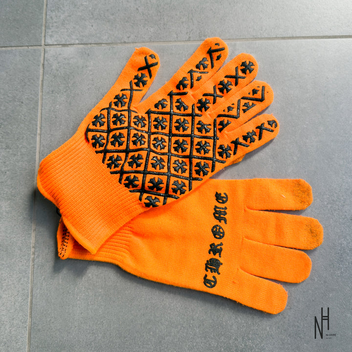 Chrome Hearts Orange Gloves
