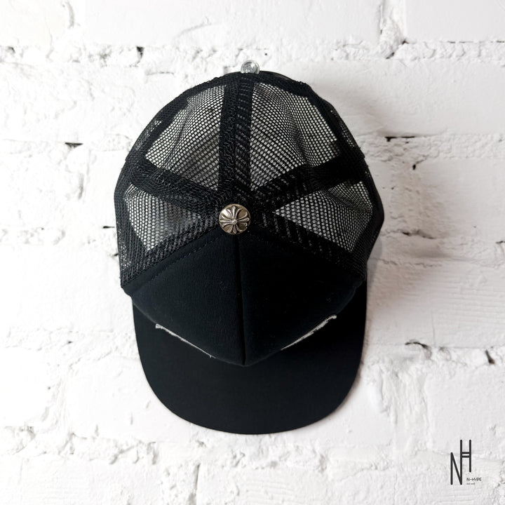 Chrome Hearts CH New York City Trucker Hat Black / Black
