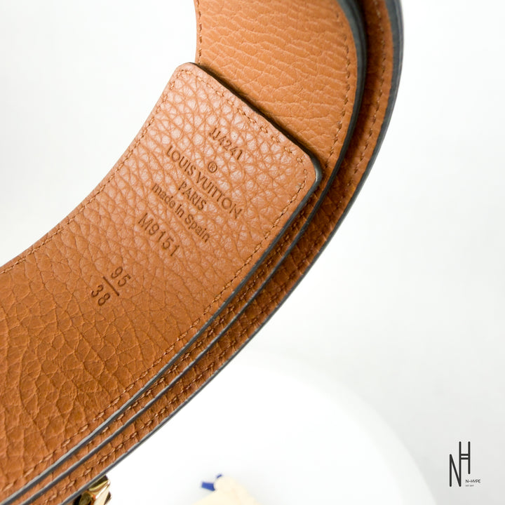 Louis Vuitton Initials 40MM Reversible Taurillon Leather Black Brown