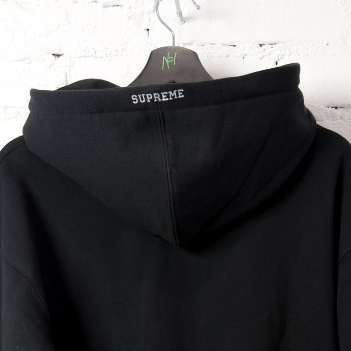 Supreme Devil S Logo Zip Up Hooded Sweatshirt Black