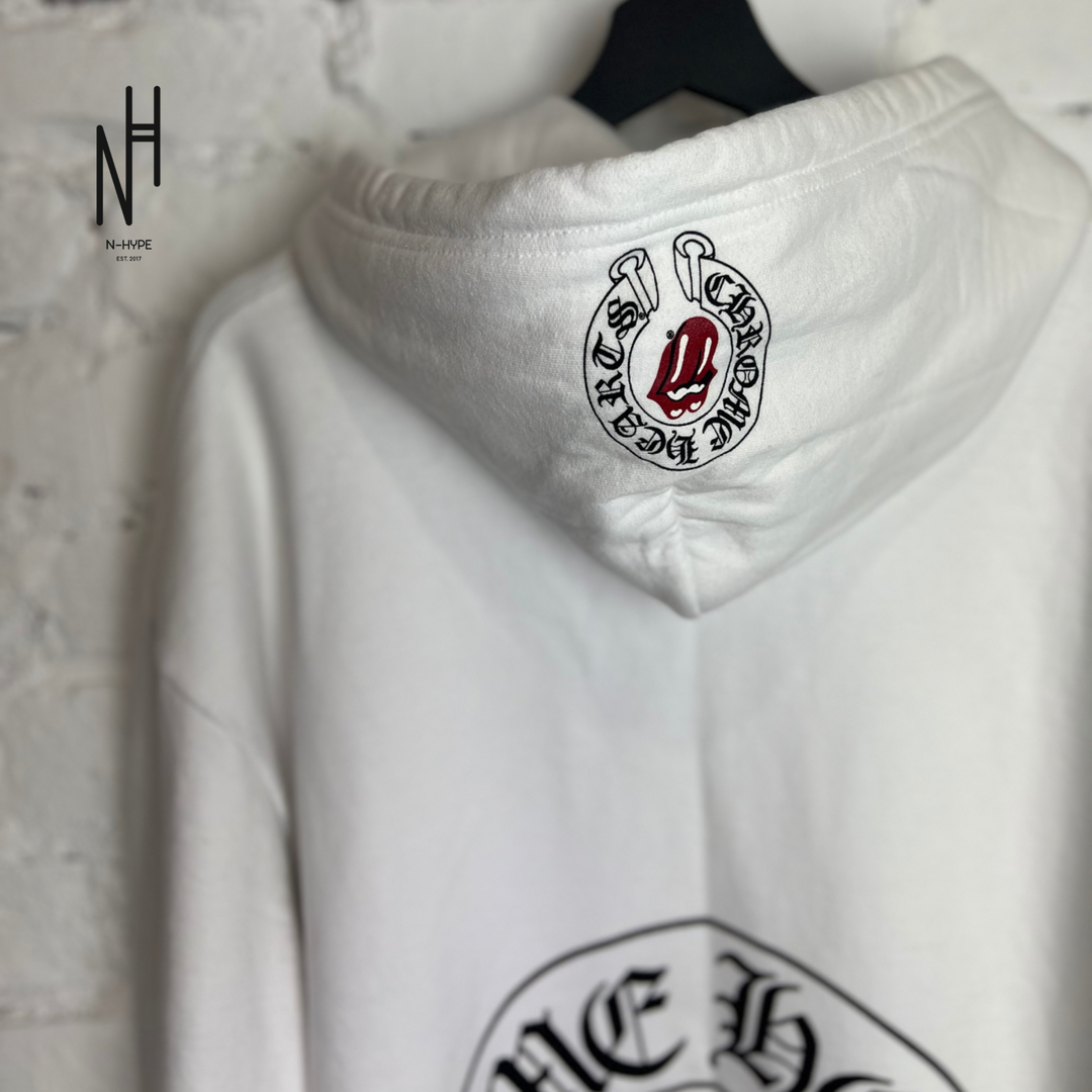 Chrome Hearts Rolling Stones Online Exclusive Hoodie White