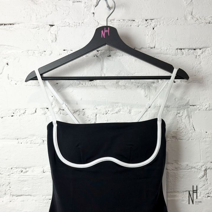Alo Yoga Airbrush Streamlined Dress Black White